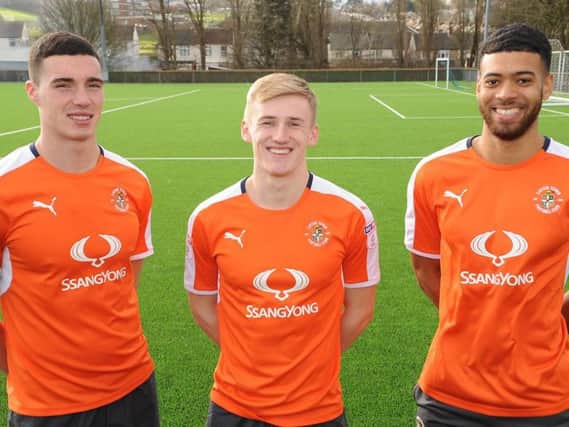 Town's new signings Lloyd Jones, Flynn Downes and Jake Jervis