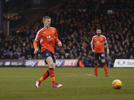 Flynn Downes on his debut for the Hatters