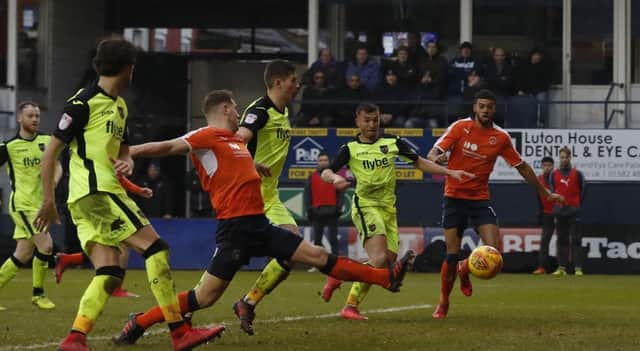 Luton go close to a second against Exeter