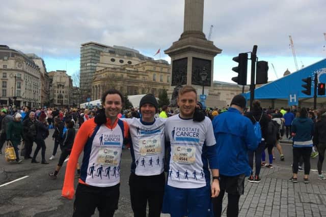 Aaron, Kevin and Marc will be taking part in the London marathon to raise money for Prostate Cancer Research Centre