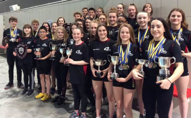 Team Luton swimmers celebrate their successes