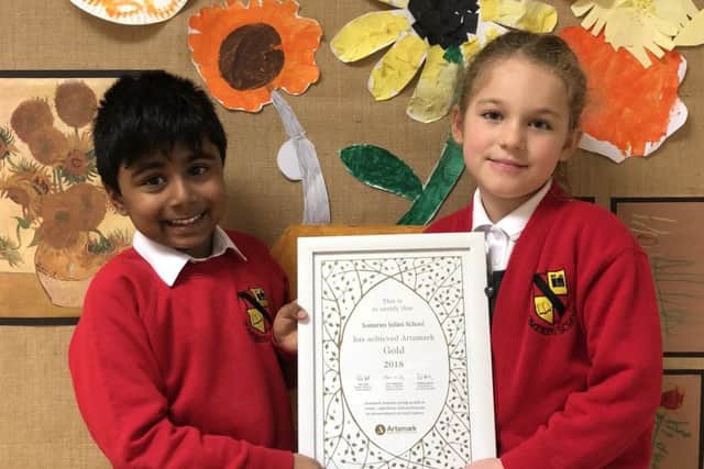 Pupils with the Artsmark Award