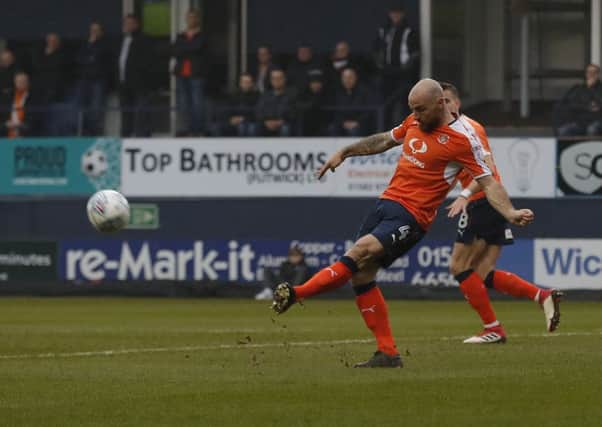 Alan McCormack spreads the play against Barnet