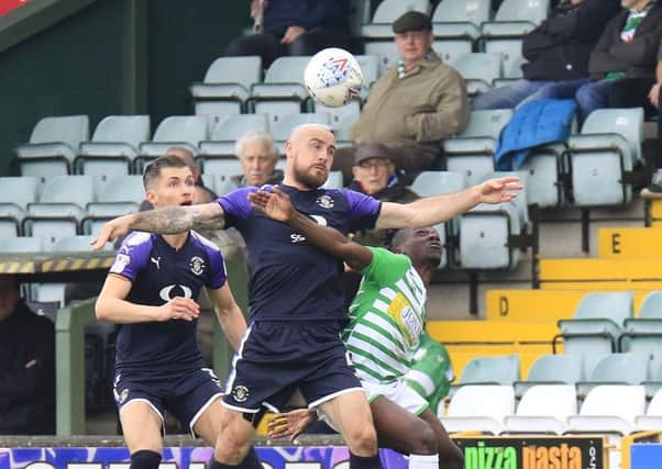 Alan McCormack wins this aerial challenge on Saturday