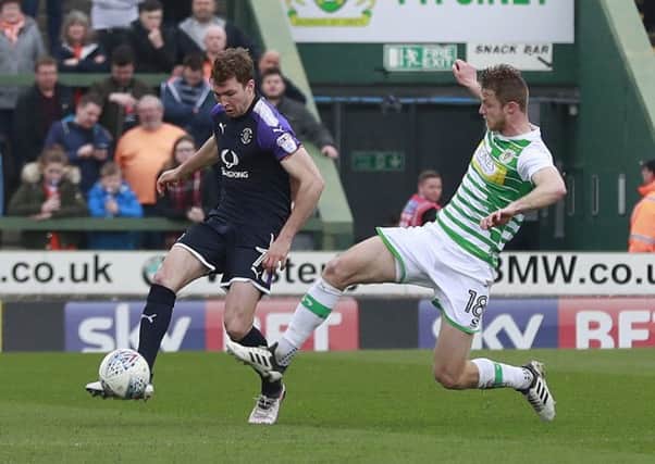 Jack Stacey in action against Yeovil