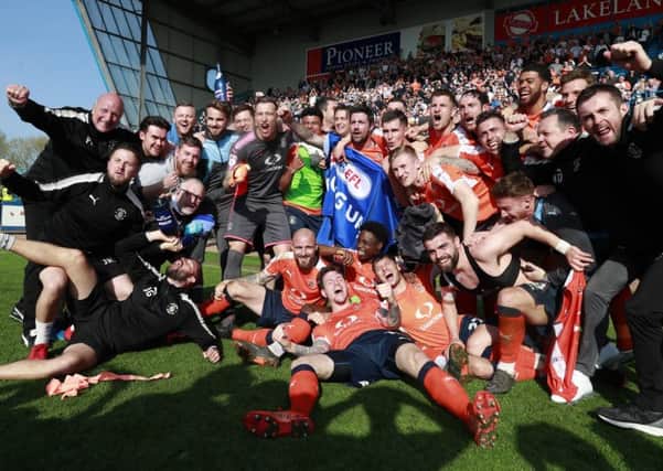 Hatters secured promotion at Carlisle