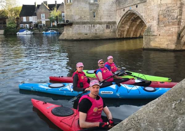 The four kayakers