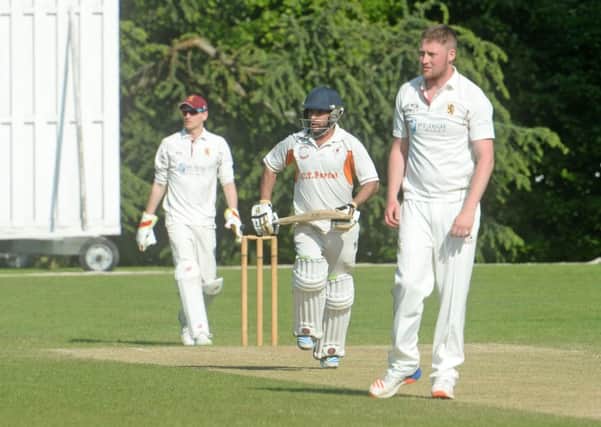 Hamid Riaz hit a century for Lutonian