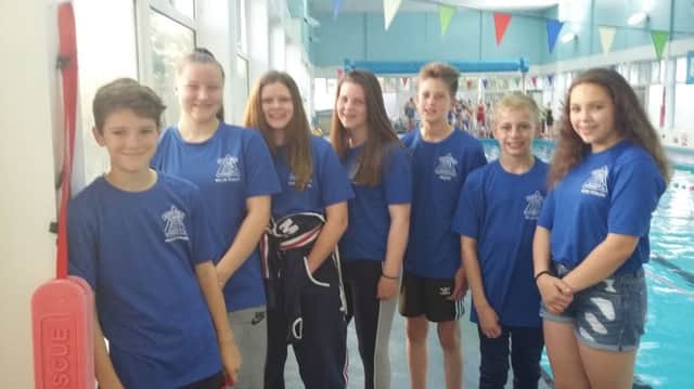 In the picture: William Hamm, Millie Dudley, Ruby Collins, Jessica Kefford, Elliot Kefford, Billy Mead and Isabella Porzio
