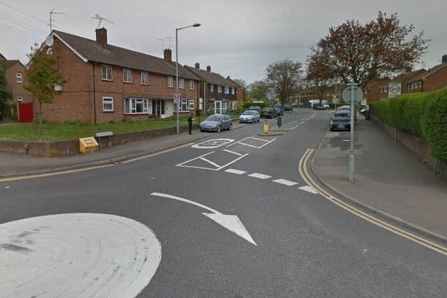 Eaton Green Road /Lalleford Road junction. Credit: Google Maps.