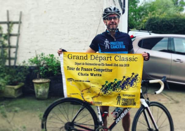 Chris thanks his girlfriend Lindsay, his friends and his four children for their support. https://www.justgiving.com/fundraising/tourdefrance2018