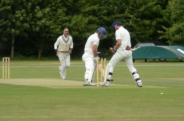 Luton Town & Indians dismiss Dunstable batsman Mark Smith on Saturday