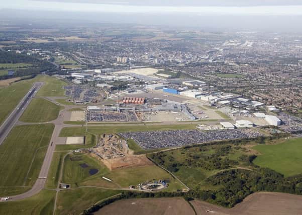 Aerial image of London Luton Airport. Photo by Andrew Holt