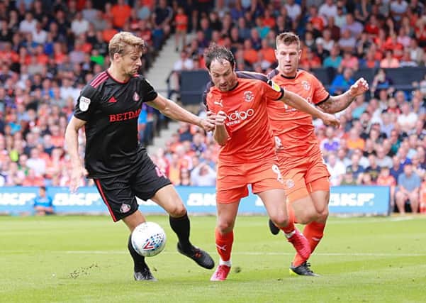 Danny Hylton in action against Sunderland on Saturday
