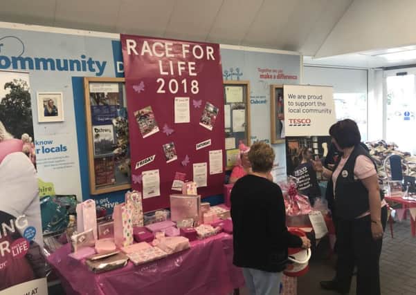 Tesco raised money for Cancer Research UK for Race For Life earlier this year