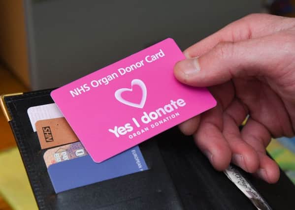 NHSBT Organ donor card 2018 new pink version