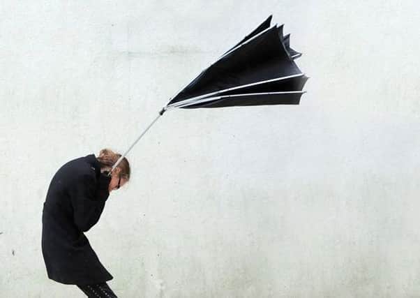 Strong gusting winds expected