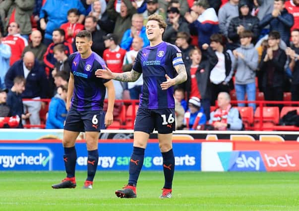 Glen Rea can't hide his frustration during Town's defeat to Barnsley
