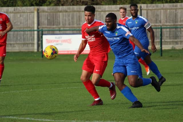 Action from Dunstable's win over Northwood