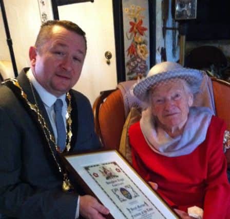 The Town Mayor and Mrs Beryl Morton. Photo by Joanna Cross
