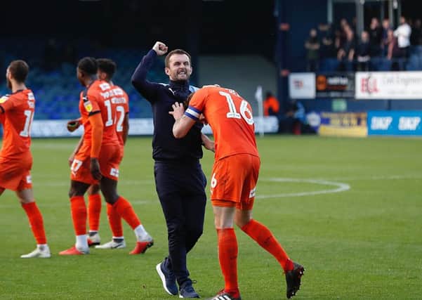 Nathan Jones hailed his side's second half showing at AFC Wimbledon on Saturday
