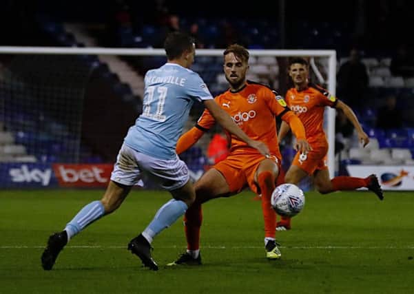 Action from Luton's clash with Accrington