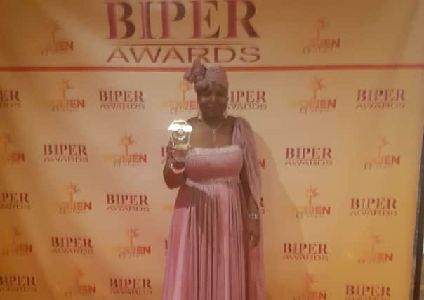 Epiphania wins her award at Biper. She also obtained a Community Star Award as Fundraiser in June 2016.
