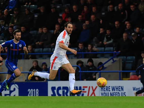 Danny Hylton is on the bench for Luton this evening