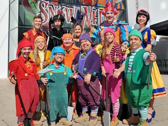 Members of the Snow White cast