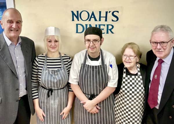 NOAH catering team with some of the people from Bedfordshire Lodge of Provincial Grand Stewards