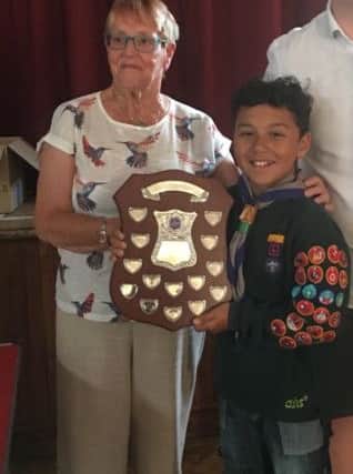 Alex won the award in Scouting for his efforts last year