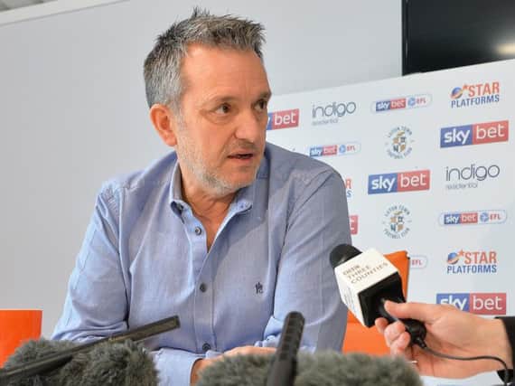 Gary Sweet addresses the press today