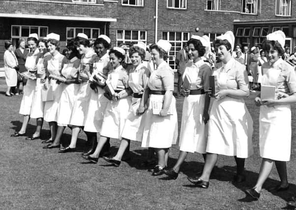 1939: L&D nurses putting their best foot forward.