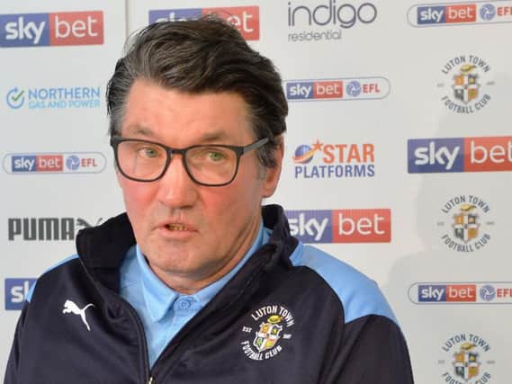 Hatters interim manager Mick Harford