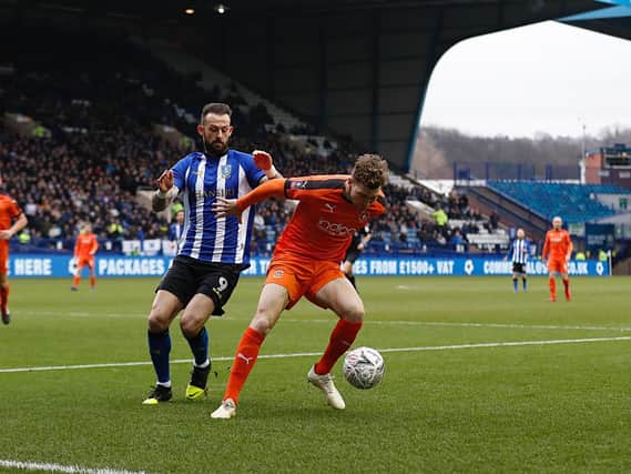 Town defender Jack Stacey in action against Sheffield Wednesday