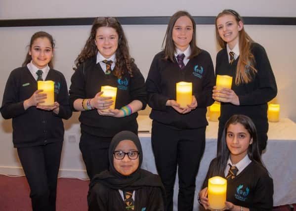Holocaust Memorial Day: Stopsley High School pupils honour the victims and survivors of the Holocaust.