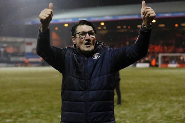 Mick Harford acknowledges the crowd on the final whistle