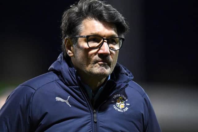 Luton Town interim manager Mick Harford