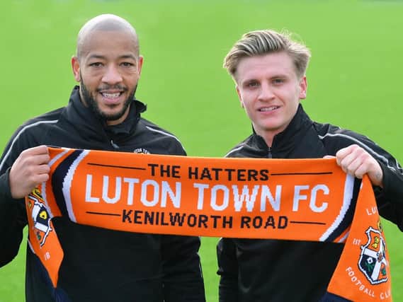 New Luton signings Alex Baptiste and Jason Cummings