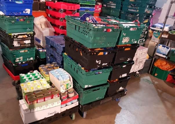 A man asked for money instead of Christmas presents to buy food for the Luton Foodbank. Photo from Luton Foodbank