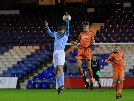 Drew Richardson scored Town's only goal of the game on Tuesday night