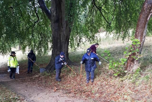 Weapons sweep in Luton in September 2018