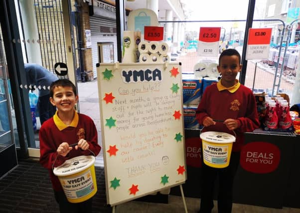 Pupils from Chantry Primary Academy were at the Co-op raising money for YMCA
