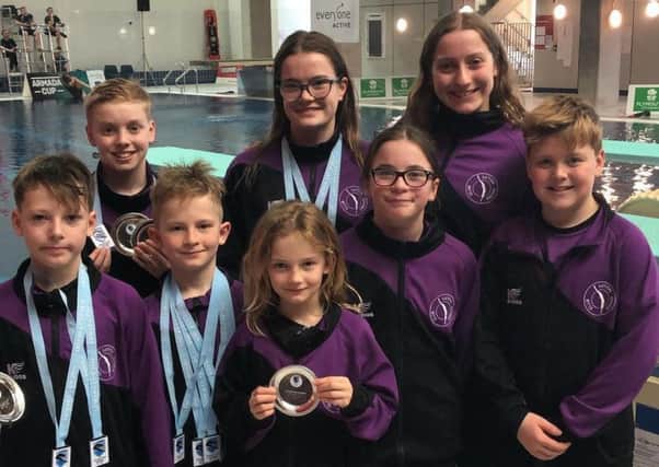 Members of Luton Diving Club who attended the Armada Cup