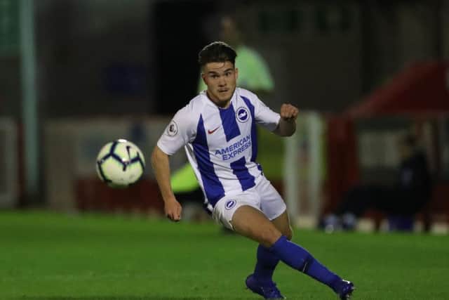 Brighton striker Aaron Connolly