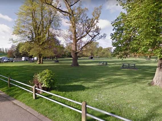 The man was walking near the car park in Stockwood Park