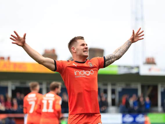 Luton striker James Collins was the EFL League One Player of the Year
