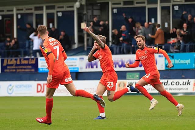 Striker Jason Cummings equalises against Blackpool