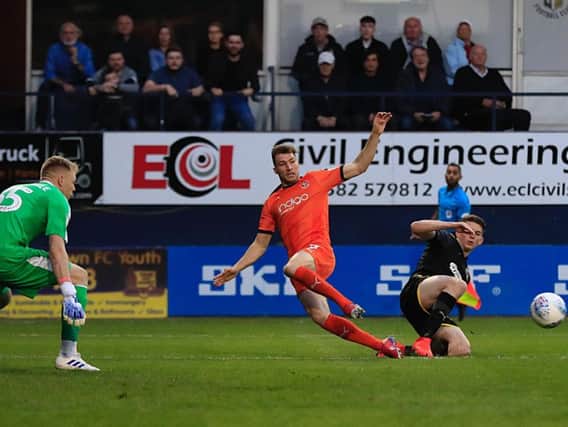 Jack Stacey sets up another chance for the Hatters on Tuesday night