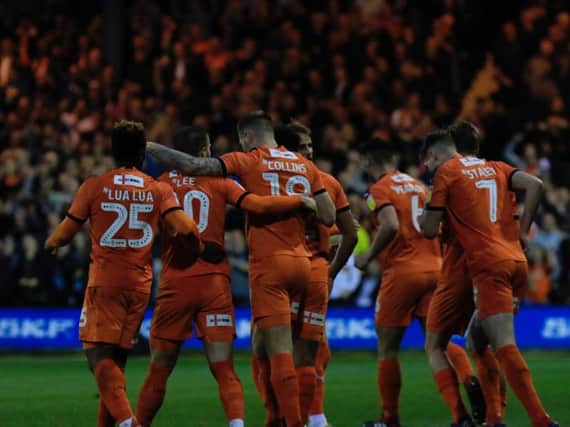Hatters players are hoping to be celebrating once more this afternoon